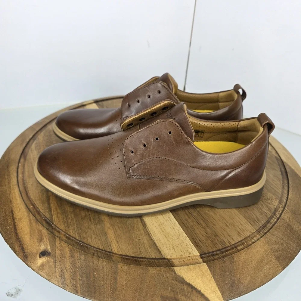 Amberjack The Original Dress Shoes Leather Men's Size 7 - Chestnut $195 New